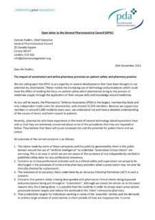 thumbnail of 20211126 – Letter to DR about internet pharmacies – FINAL signed