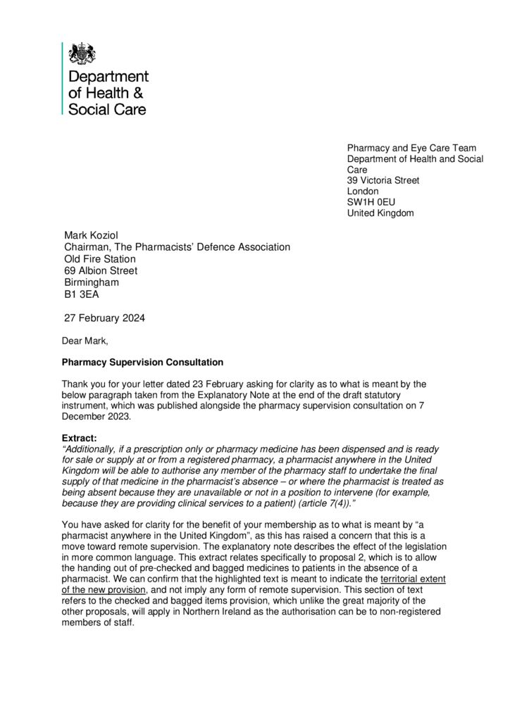 thumbnail of 20240227 Supervision – DHSC response to PDA_Redacted