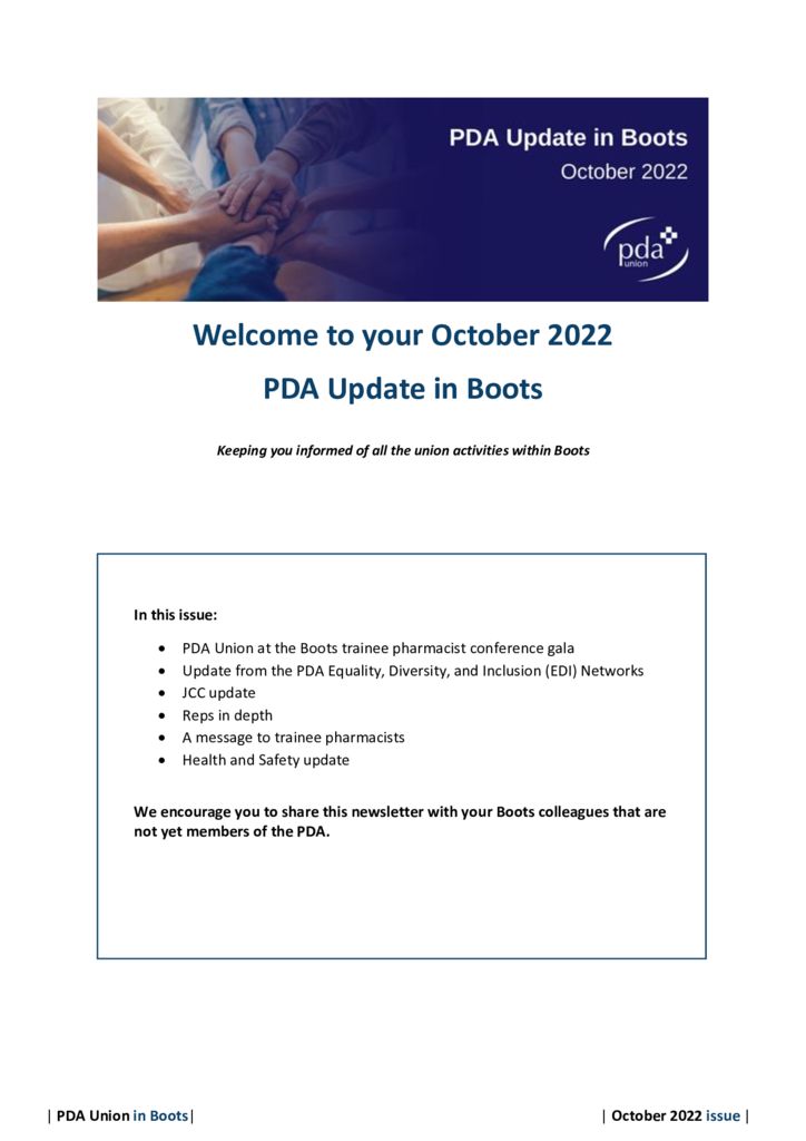 thumbnail of Boots newsletter – October 2022