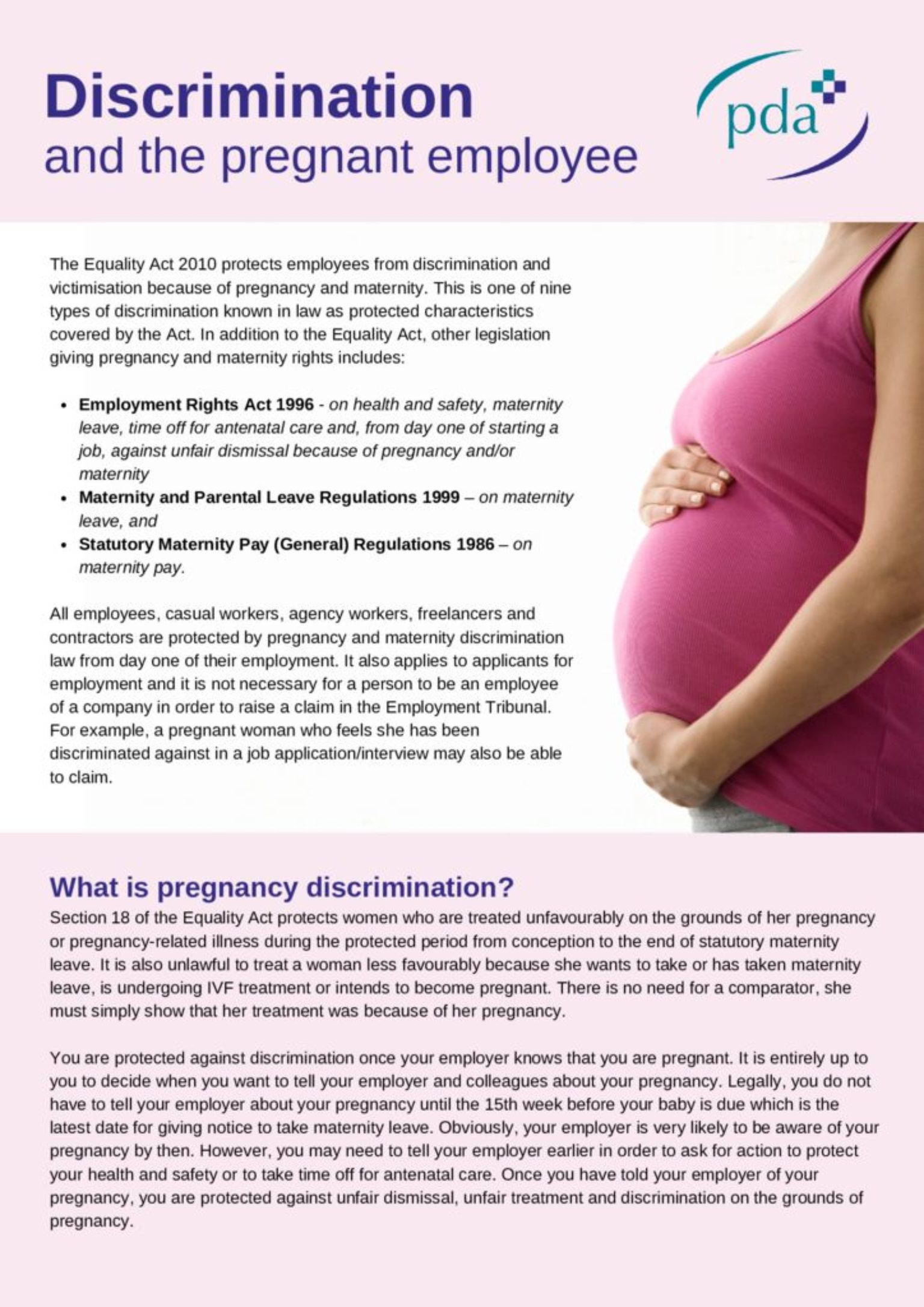 pregnancy discrimination at work essay