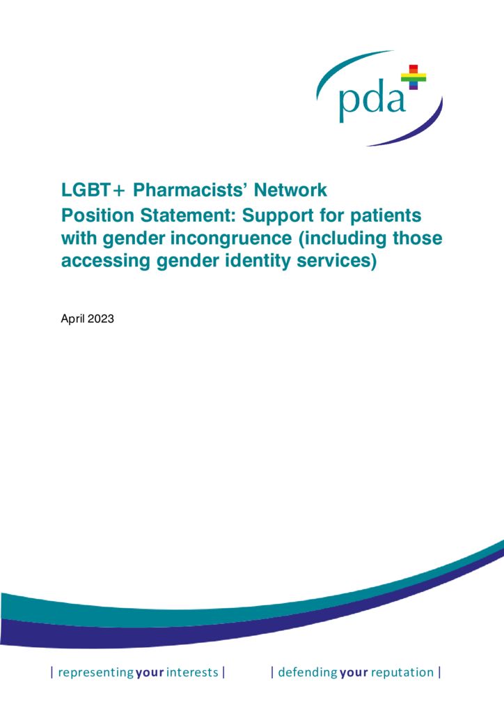 thumbnail of LGBT+ Network Gender Affirming Care statement