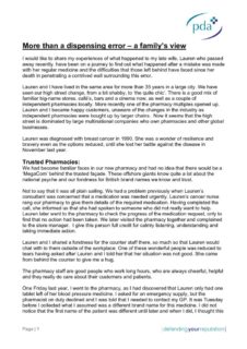 thumbnail of More than a dispensing error – a family’s view