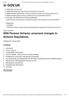 thumbnail of NHS Pension Scheme_ proposed changes to Scheme Regulations – GOV.UK