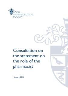 thumbnail of RPS Consultation Role of the Pharmacist Final Jan18