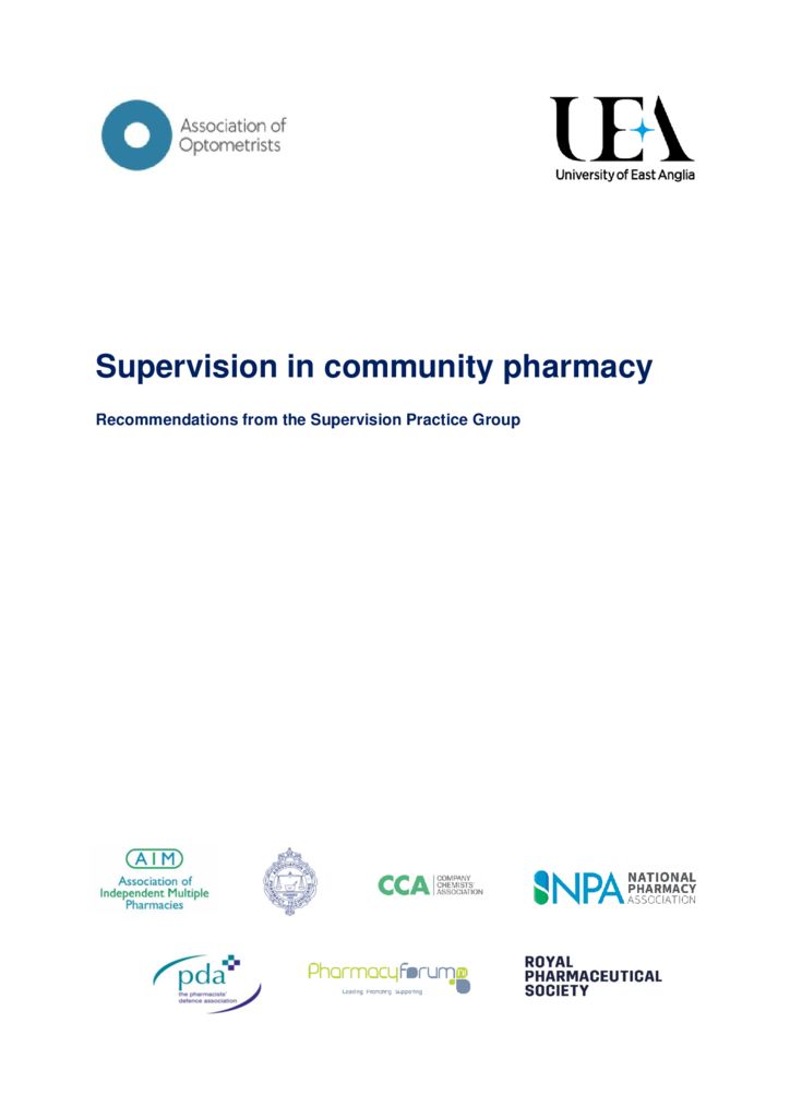 thumbnail of Supervision in community pharmacy FINAL APPROVED