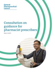 thumbnail of consultation_on_guidance_for_pharmacist_prescribers_march_2019_0