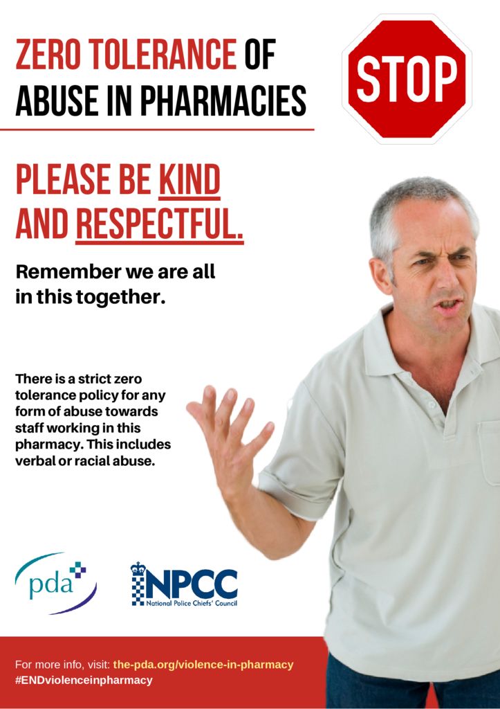 thumbnail of zero tolerance for abuse in pharmacies (general)